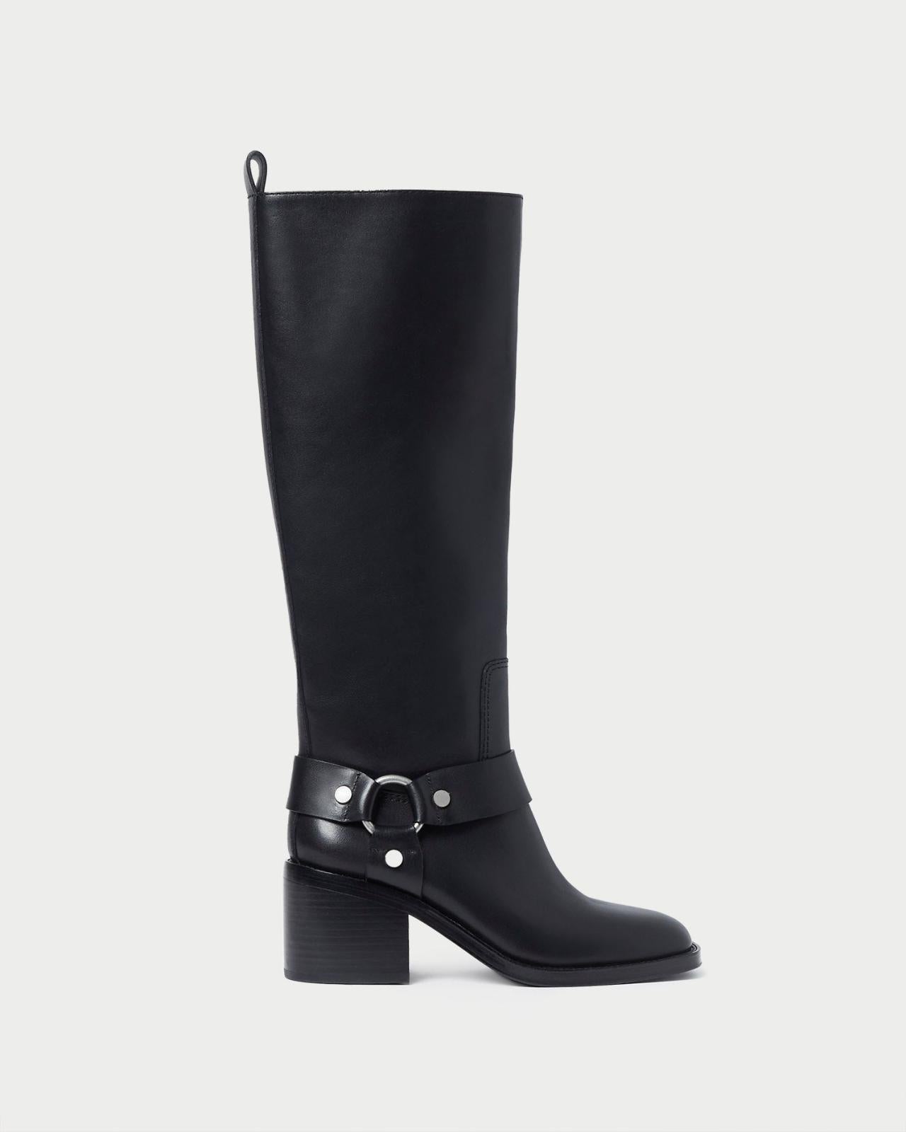 Loeffler Randall Audrey Black Tall Engineer Boot L Tall Boots L Footwear | Women Boots
