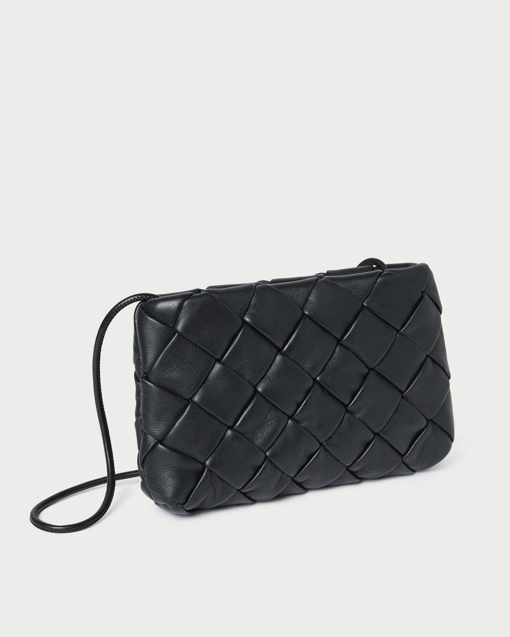 Loeffler Randall Auzeen Black Woven Shoulder Bag | Women Shoulder Bags