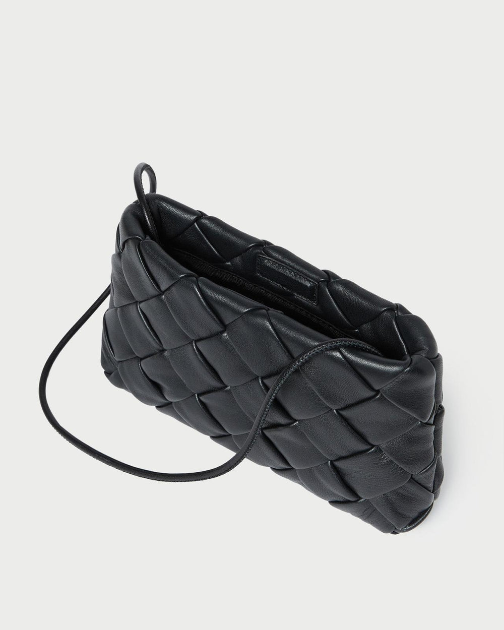 Loeffler Randall Auzeen Black Woven Shoulder Bag | Women Shoulder Bags