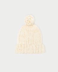 Loeffler Randall Ava Cream Knit Pompom Hat L Soft Accessories L Accessories | Women Soft Accessories