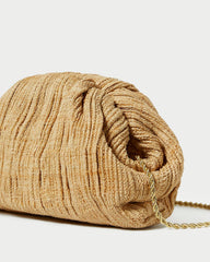 Loeffler Randall Bailey Natural Pleated Dome Clutch L Clutches L Accessories | Women Clutches