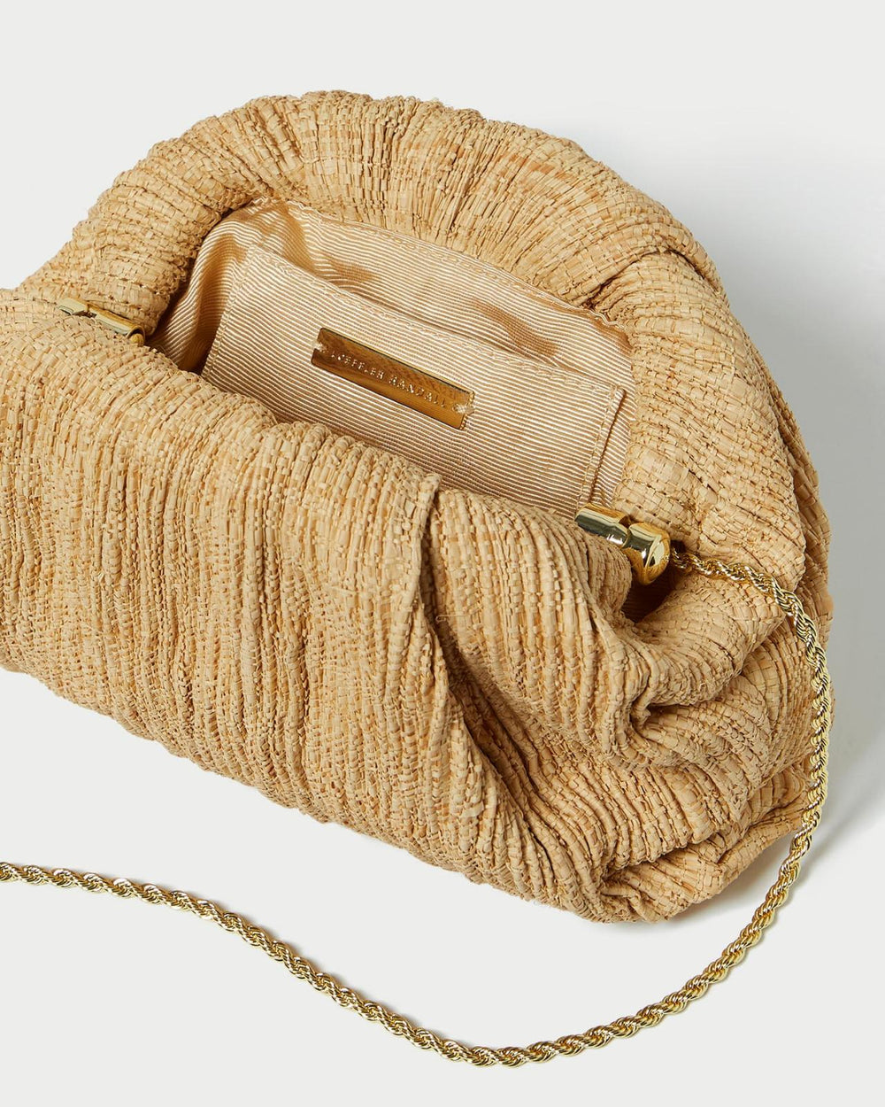 Loeffler Randall Bailey Natural Pleated Dome Clutch L Clutches L Accessories | Women Clutches
