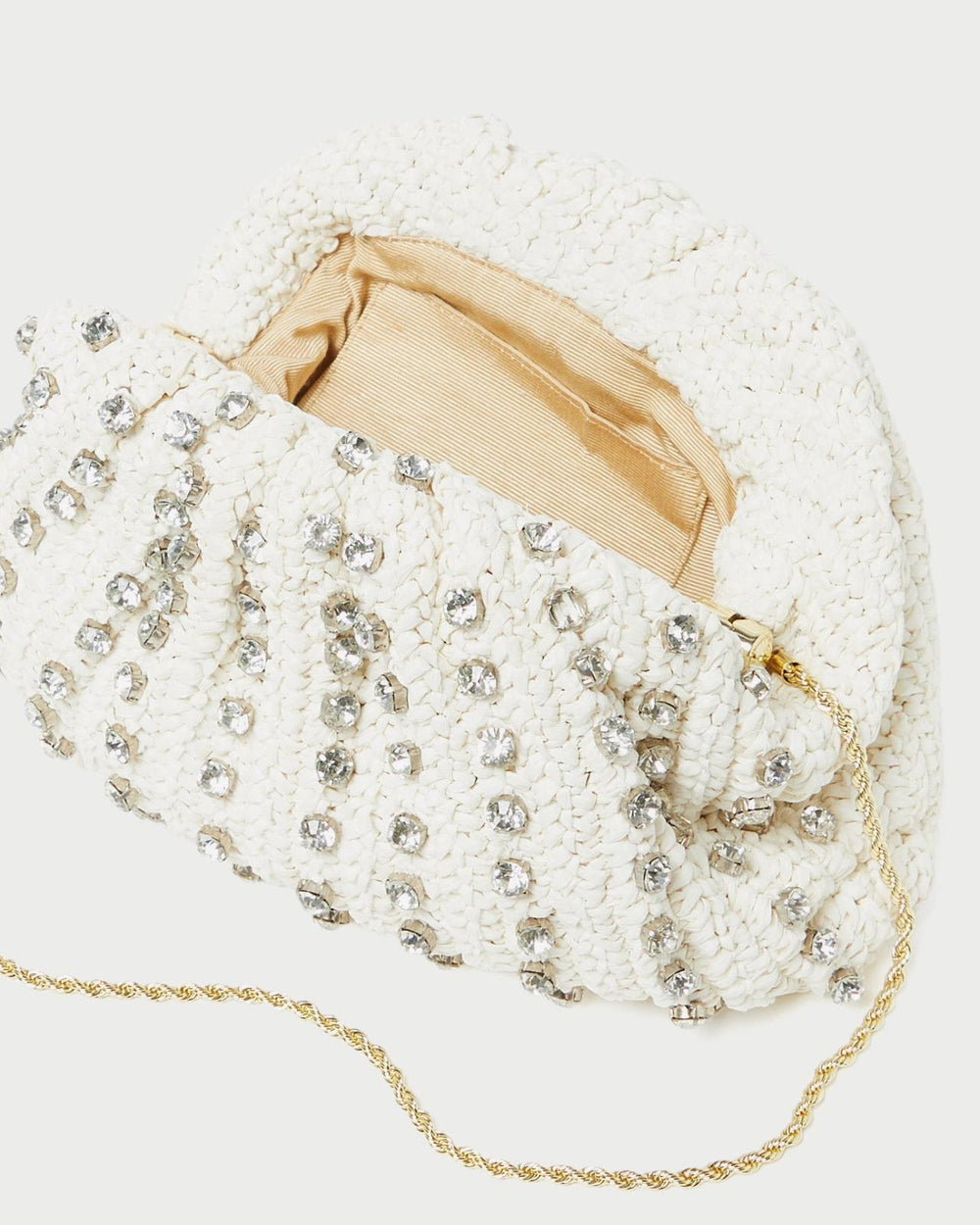 Loeffler Randall Bailey White/Crystal Dome Clutch L Clutches L Handbags | Women Clutches