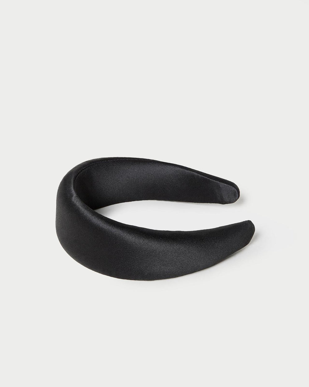 Loeffler Randall Bellamy Black Satin Puffy Headband I Hair Accessories I Accessories | Women Accessories