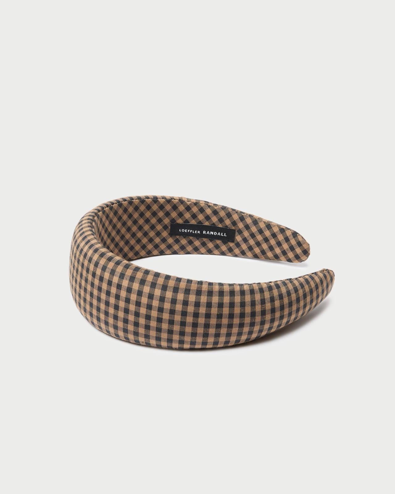 Loeffler Randall Bellamy Brown/Black Puffy Headband | Women Accessories