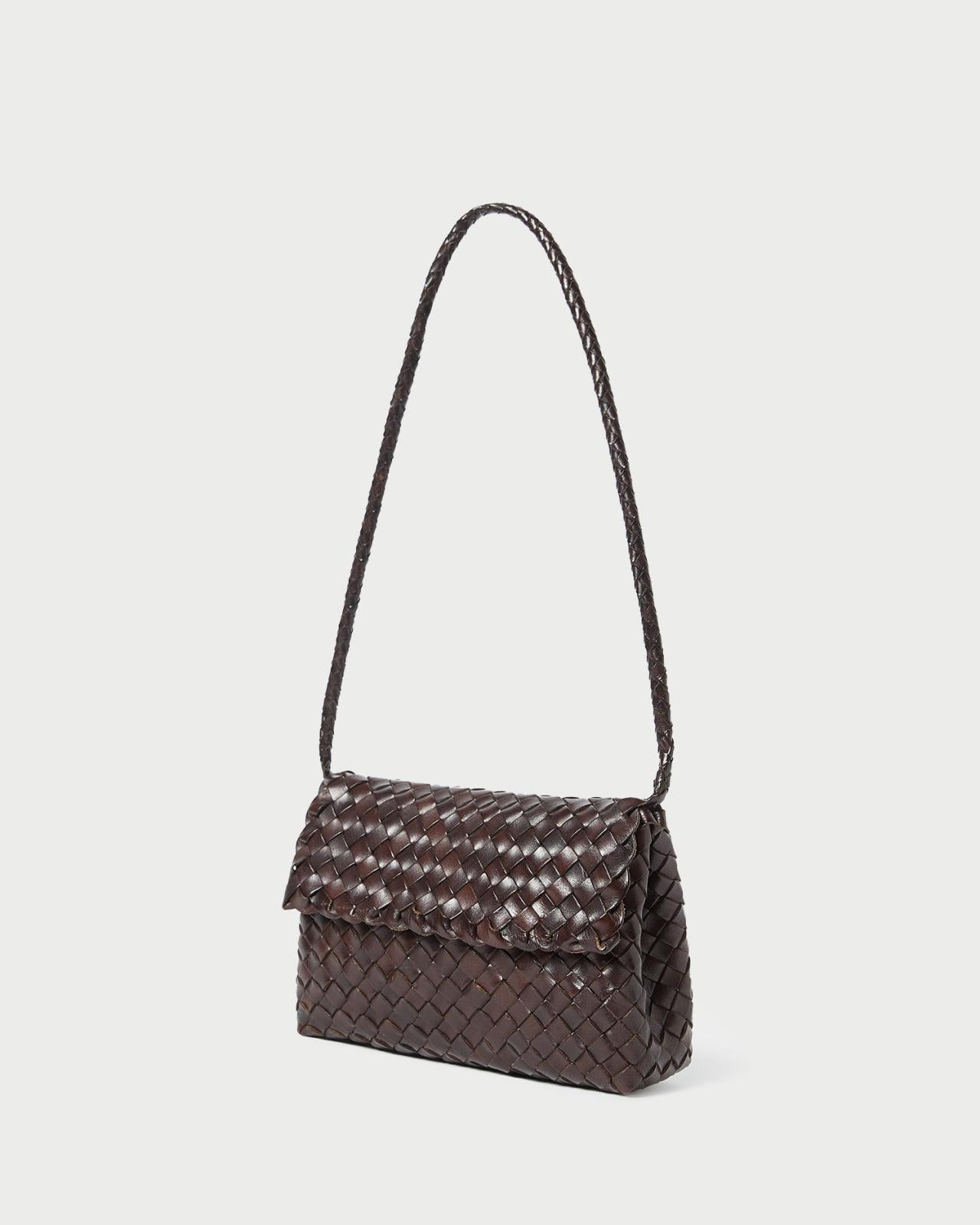 Loeffler Randall Billie Chocolate Leather Shoulder Bag L Shoulder Bags L Handbags | Women Shoulder Bags