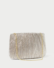 Loeffler Randall Brit Champagne Flat Pleated Clutch L Clutches L Handbags | Women Clutches