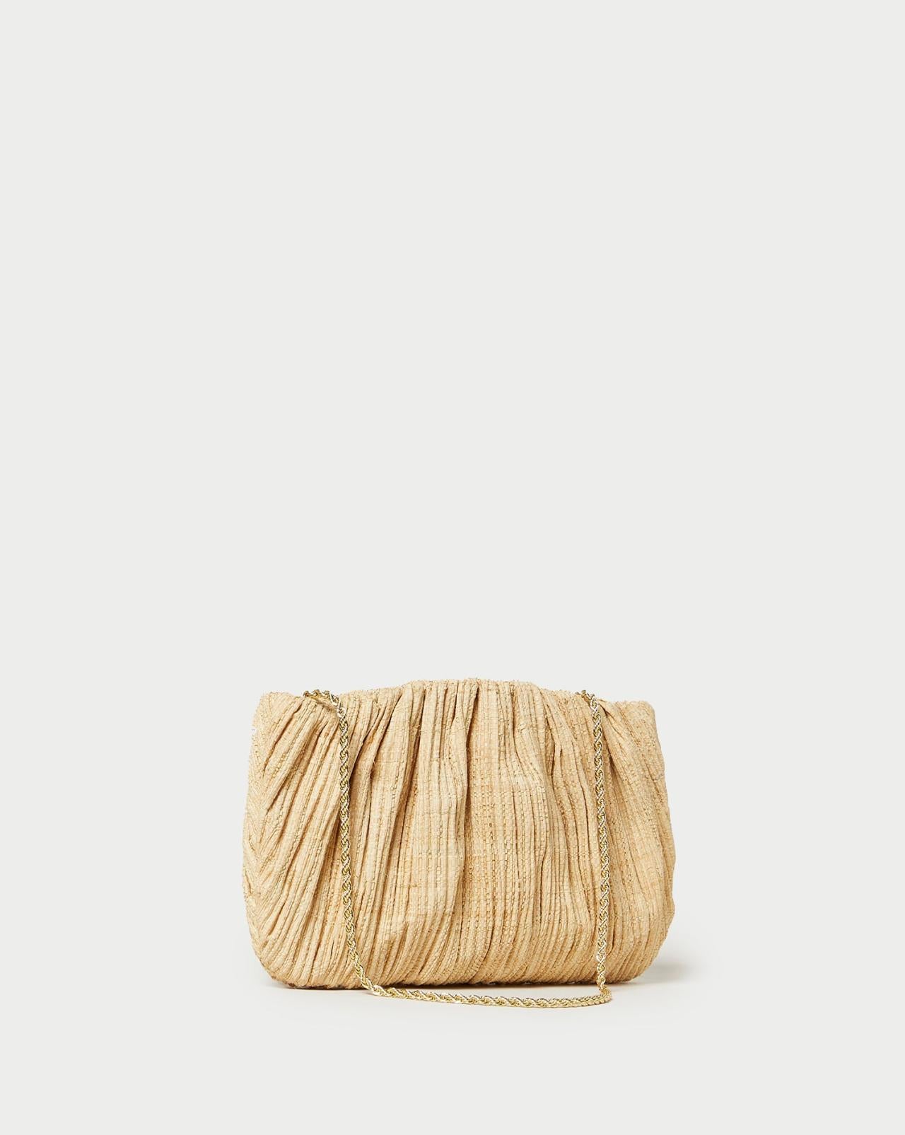 Loeffler Randall Brit Natural Flat Pleated Clutch L Clutches L Accessories | Women Clutches