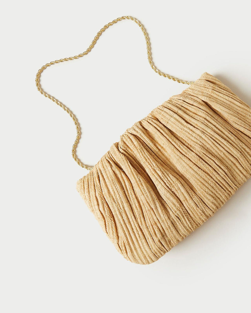 Loeffler Randall Brit Natural Flat Pleated Clutch L Clutches L Accessories | Women Clutches