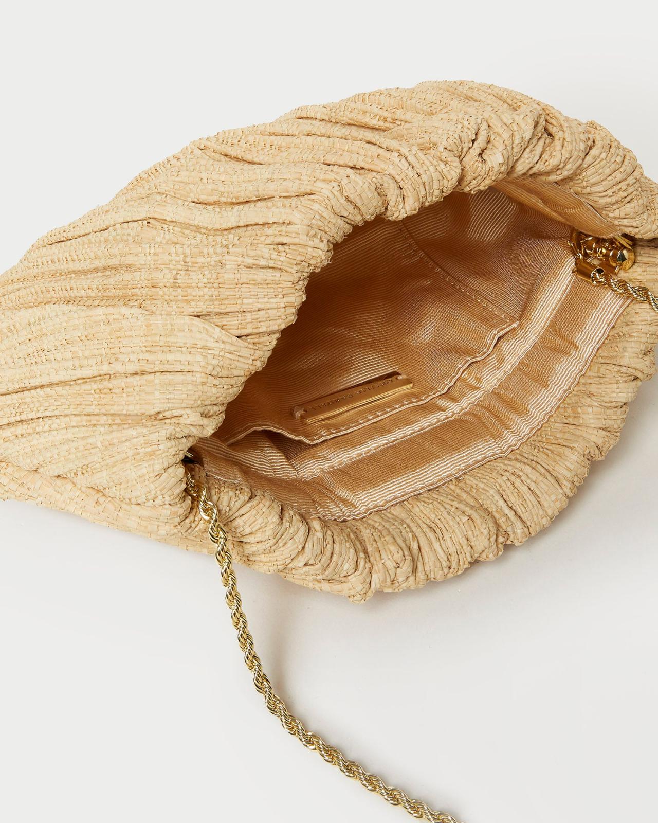 Loeffler Randall Brit Natural Flat Pleated Clutch L Clutches L Accessories | Women Clutches