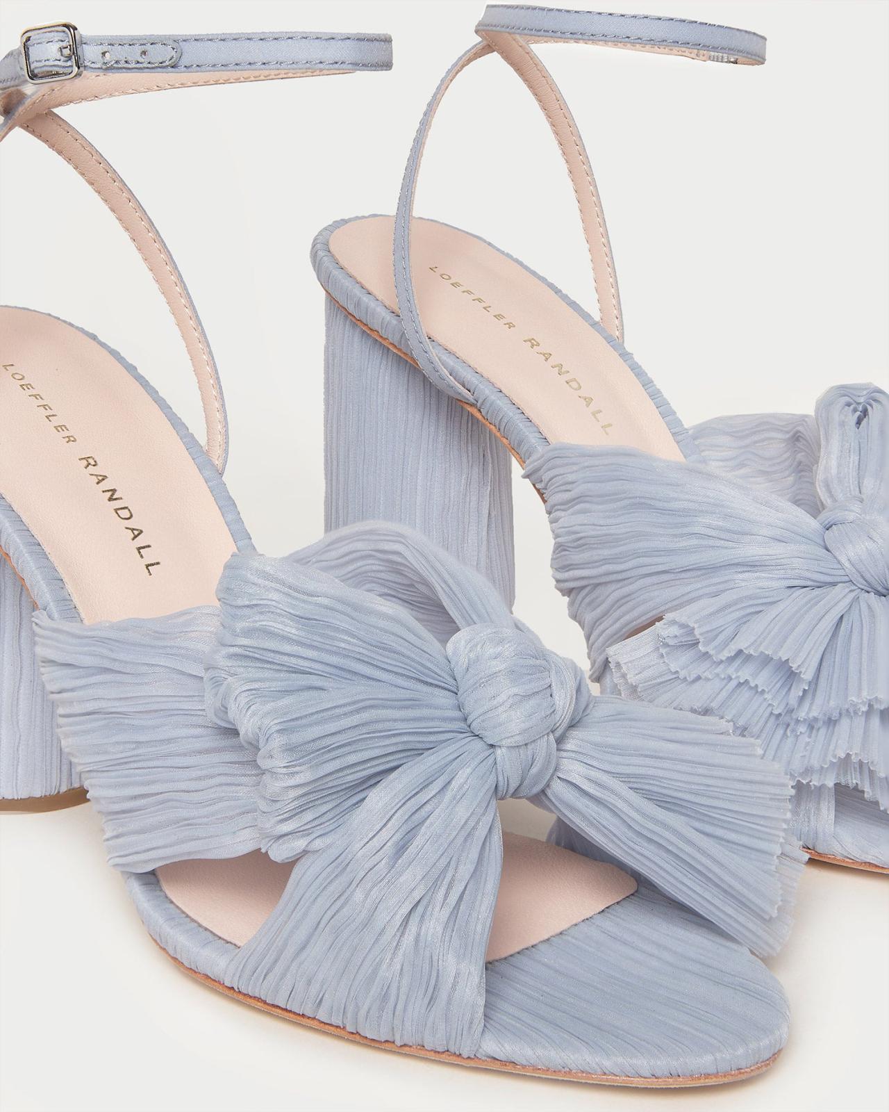 Loeffler Randall Camellia Blue Bow Heel | Women Heeled Sandals