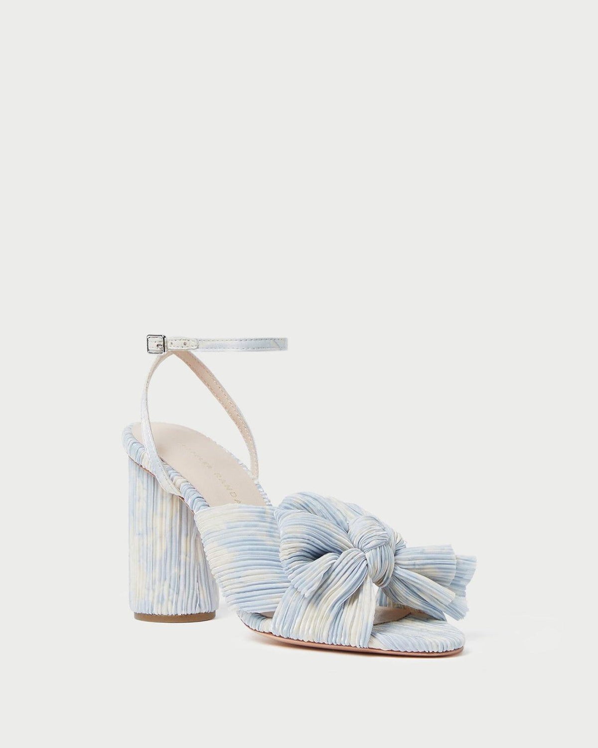 Loeffler Randall Camellia Blue Floral Bow Heel L Heeled Sandals L Footwear | Women Heeled Sandals