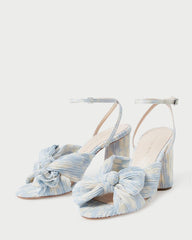 Loeffler Randall Camellia Blue Floral Bow Heel L Heeled Sandals L Footwear | Women Heeled Sandals