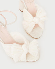 Loeffler Randall Camellia Bow Heel Pearl | Women Heeled Sandals