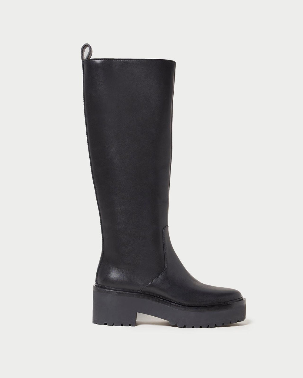 Loeffler Randall Carlee Black Tall Lug Boot I Tall Boots I Footwear | Women Boots