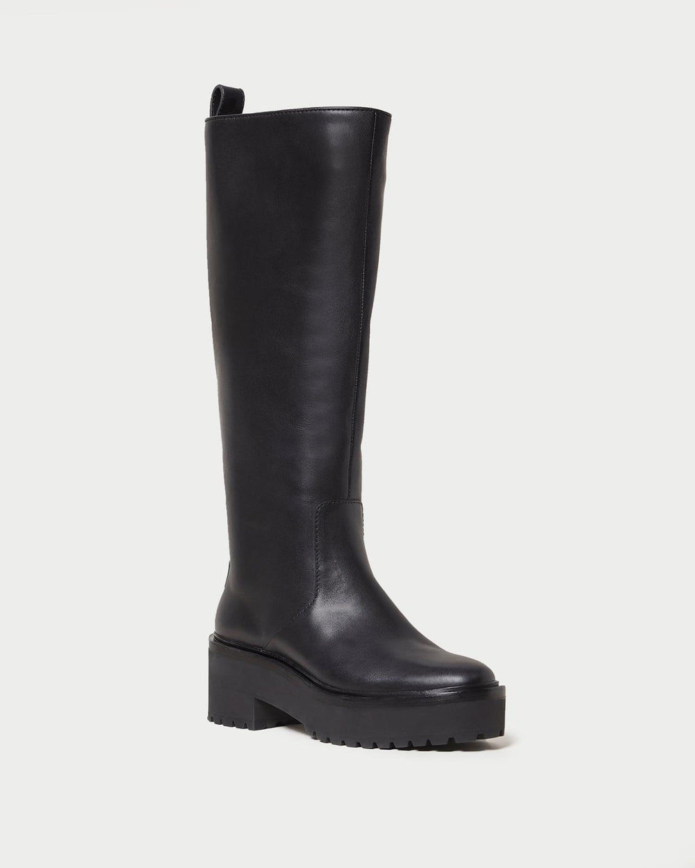 Loeffler Randall Carlee Black Tall Lug Boot I Tall Boots I Footwear | Women Boots