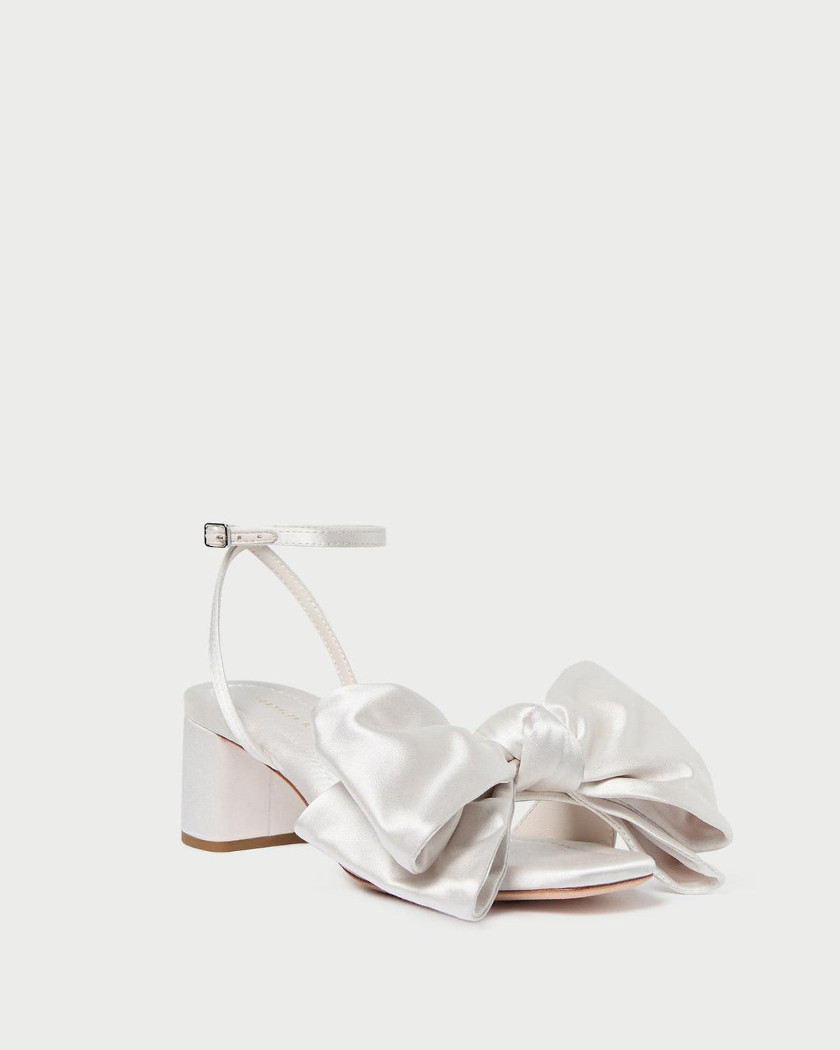 Loeffler Randall Carmen Cream Satin Bow Sandal | Women Heeled Sandals