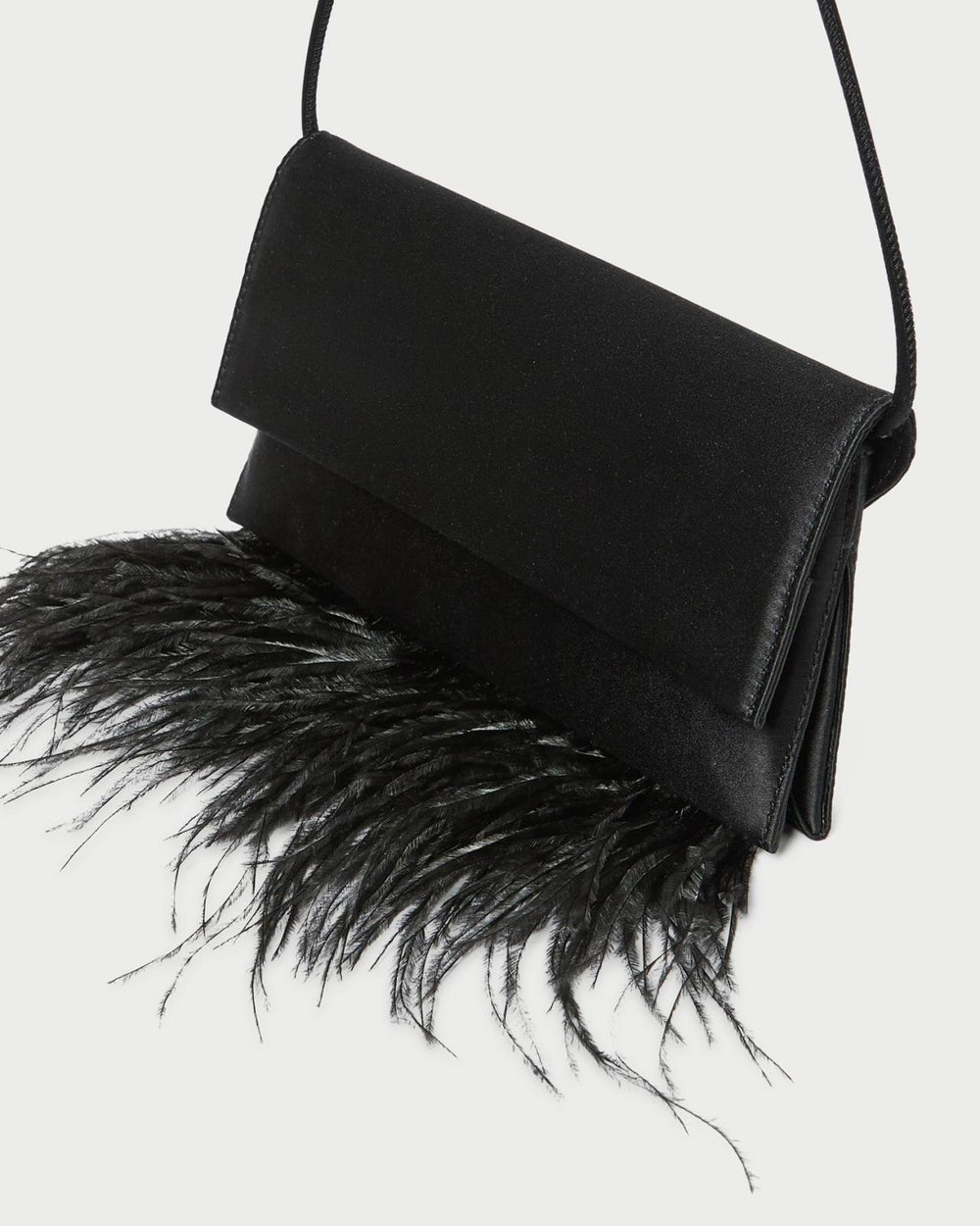 Loeffler Randall Charlee Black Satin Shoulder Bag | Women Shoulder Bags