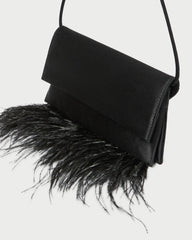 Loeffler Randall Charlee Black Satin Shoulder Bag | Women Shoulder Bags