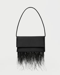 Loeffler Randall Charlee Black Satin Shoulder Bag | Women Shoulder Bags