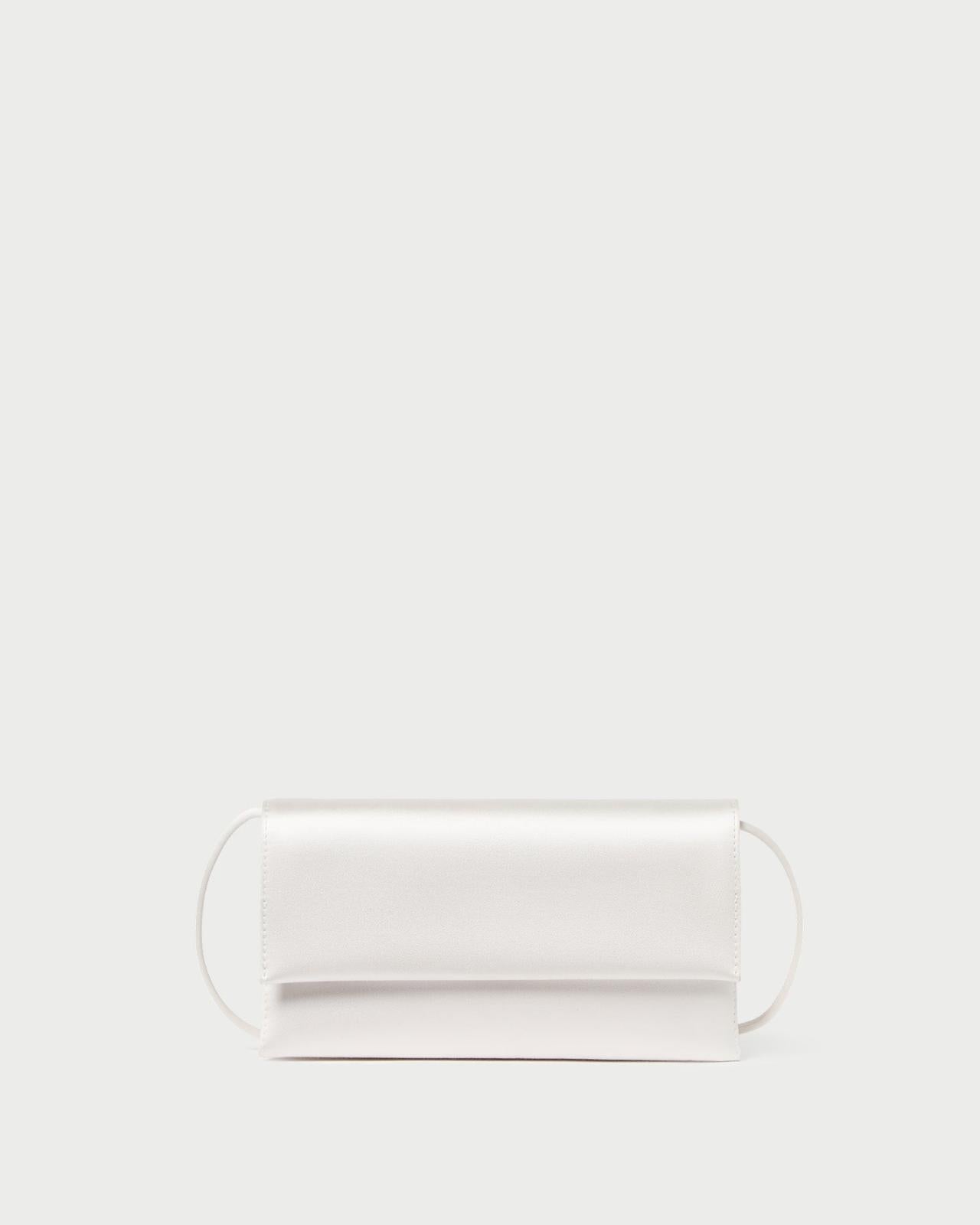 Loeffler Randall Charlee Cream Satin Shoulder Bag I Shoulder Bags I Handbags | Women Shoulder Bags