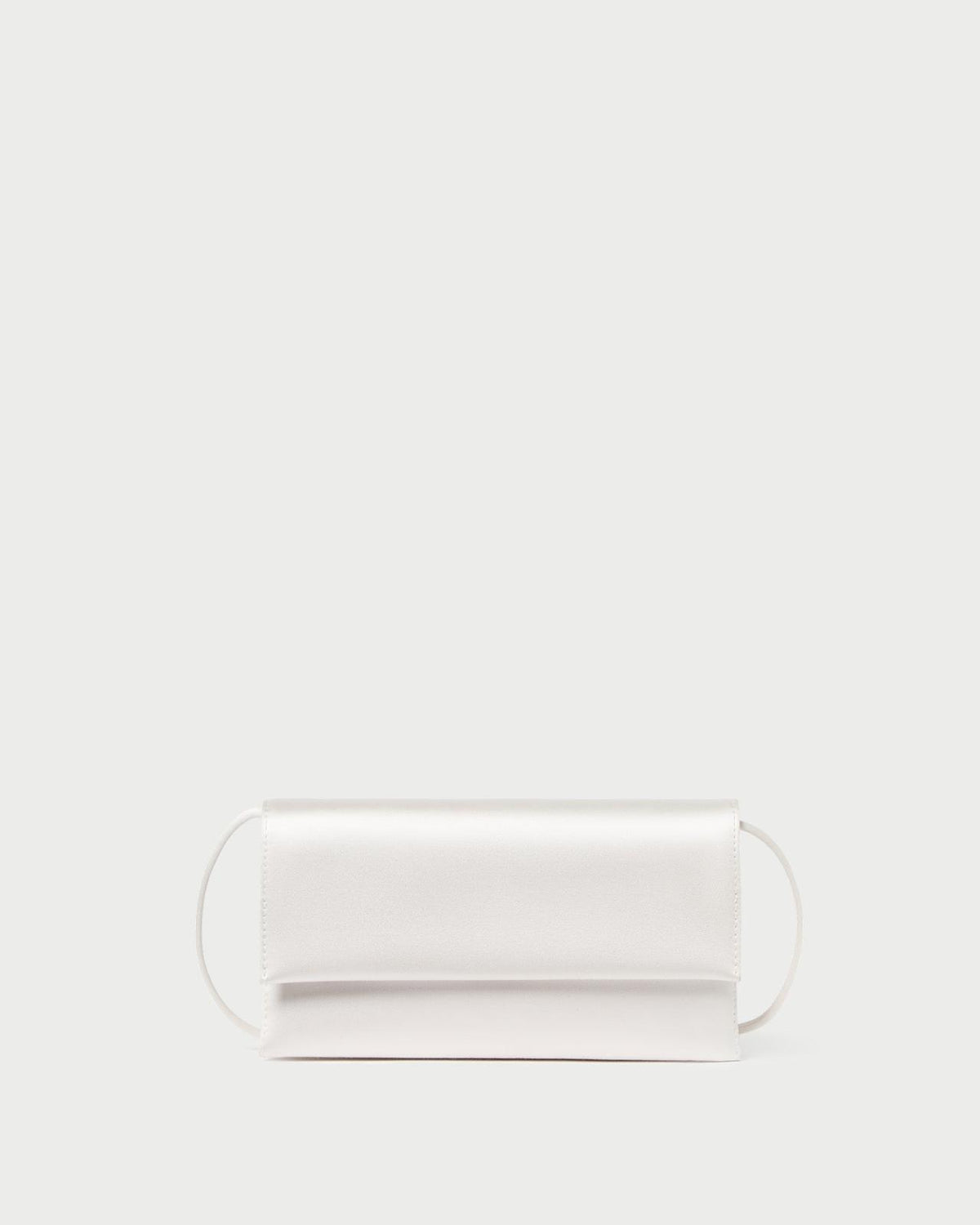 Loeffler Randall Charlee Cream Satin Shoulder Bag I Shoulder Bags I Handbags | Women Shoulder Bags