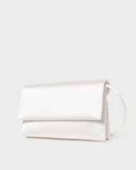 Loeffler Randall Charlee Cream Satin Shoulder Bag I Shoulder Bags I Handbags | Women Shoulder Bags