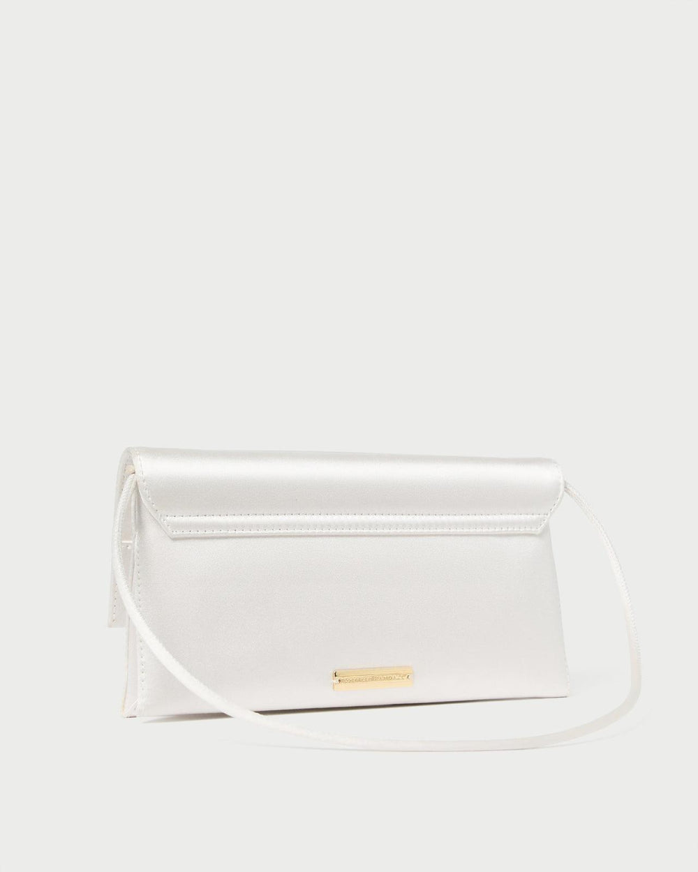 Loeffler Randall Charlee Cream Satin Shoulder Bag I Shoulder Bags I Handbags | Women Shoulder Bags