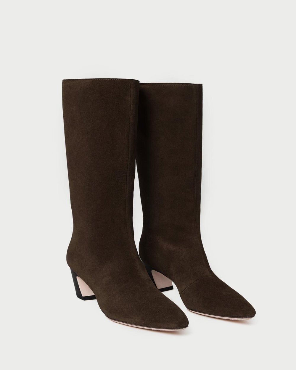 Loeffler Randall Cleo Brown Suede Mid-Calf Boot | Women Boots