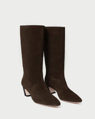 Loeffler Randall Cleo Brown Suede Mid-Calf Boot | Women Boots