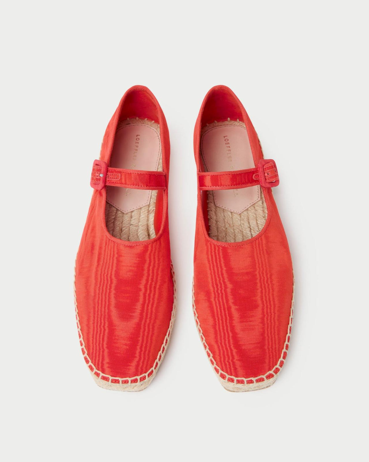 Loeffler Randall Clover Red Moiré Espadrille I Espadrilles I Footwear | Women Flats &amp; Loafers