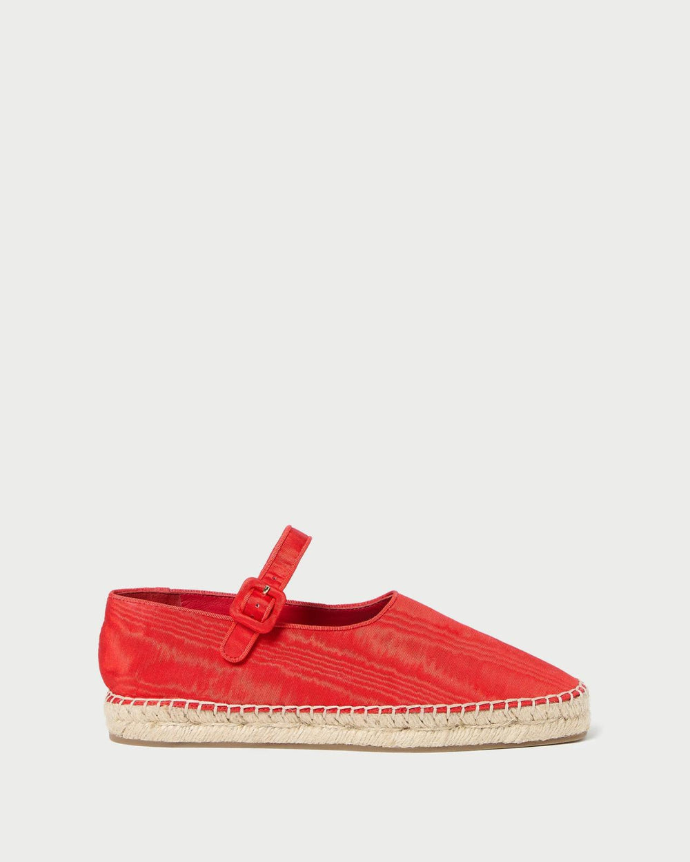 Loeffler Randall Clover Red Moiré Espadrille I Espadrilles I Footwear | Women Flats &amp; Loafers