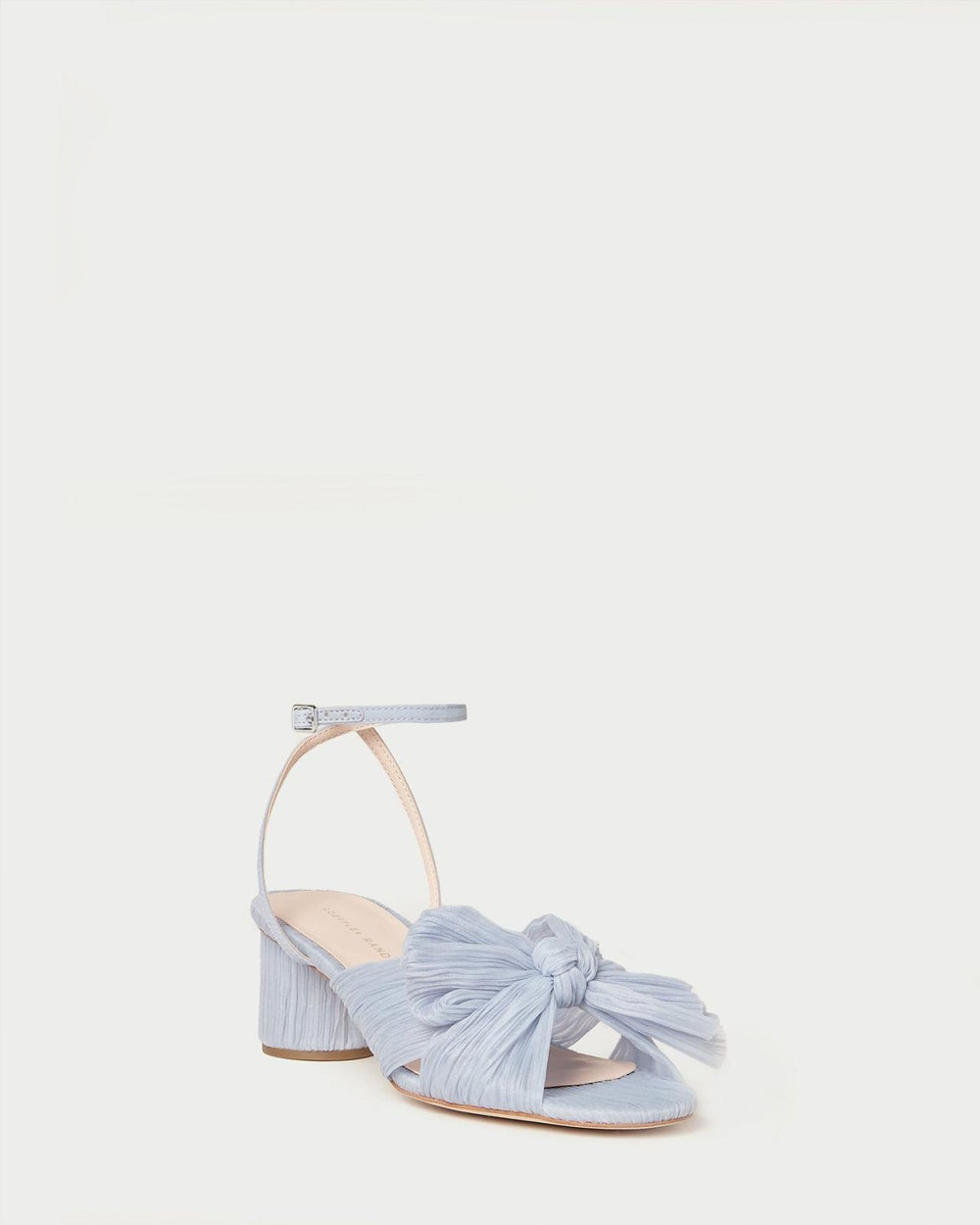 Loeffler Randall Dahlia Blue Bow Low Heel | Women Heeled Sandals