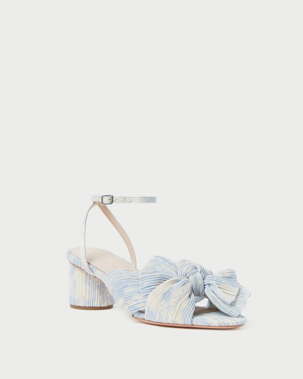 Loeffler Randall Dahlia Blue Floral Bow Heel L Heeled Sandals L Footwear | Women Heeled Sandals