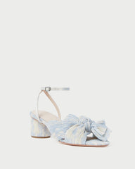 Loeffler Randall Dahlia Blue Floral Bow Heel L Heeled Sandals L Footwear | Women Heeled Sandals
