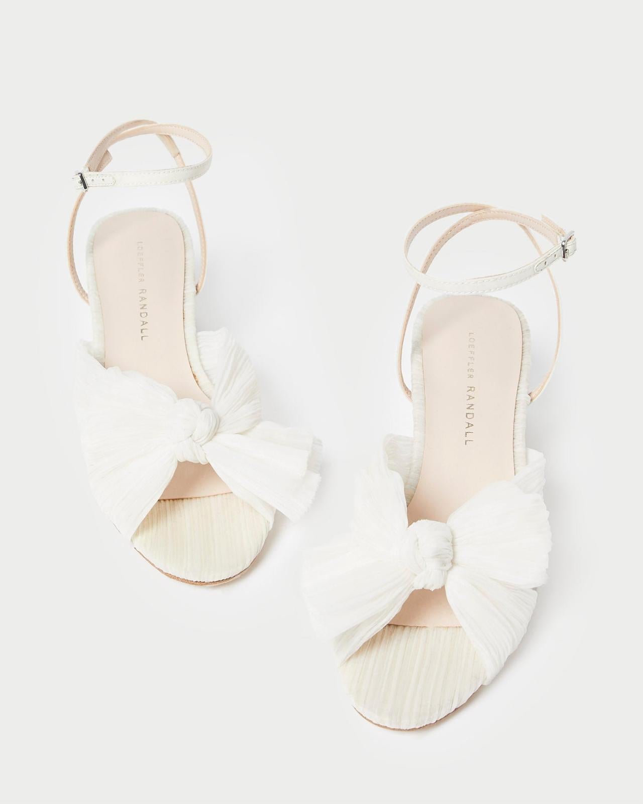 Loeffler Randall Dahlia Bow Low Heel With | Women Heeled Sandals