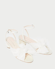 Loeffler Randall Dahlia Bow Low Heel With | Women Heeled Sandals