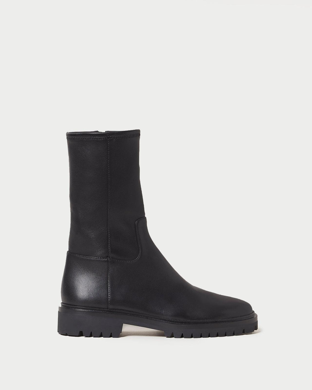 Loeffler Randall Danny Black Mid Lug Boot L Ankle Boots L Footwear | Women Boots