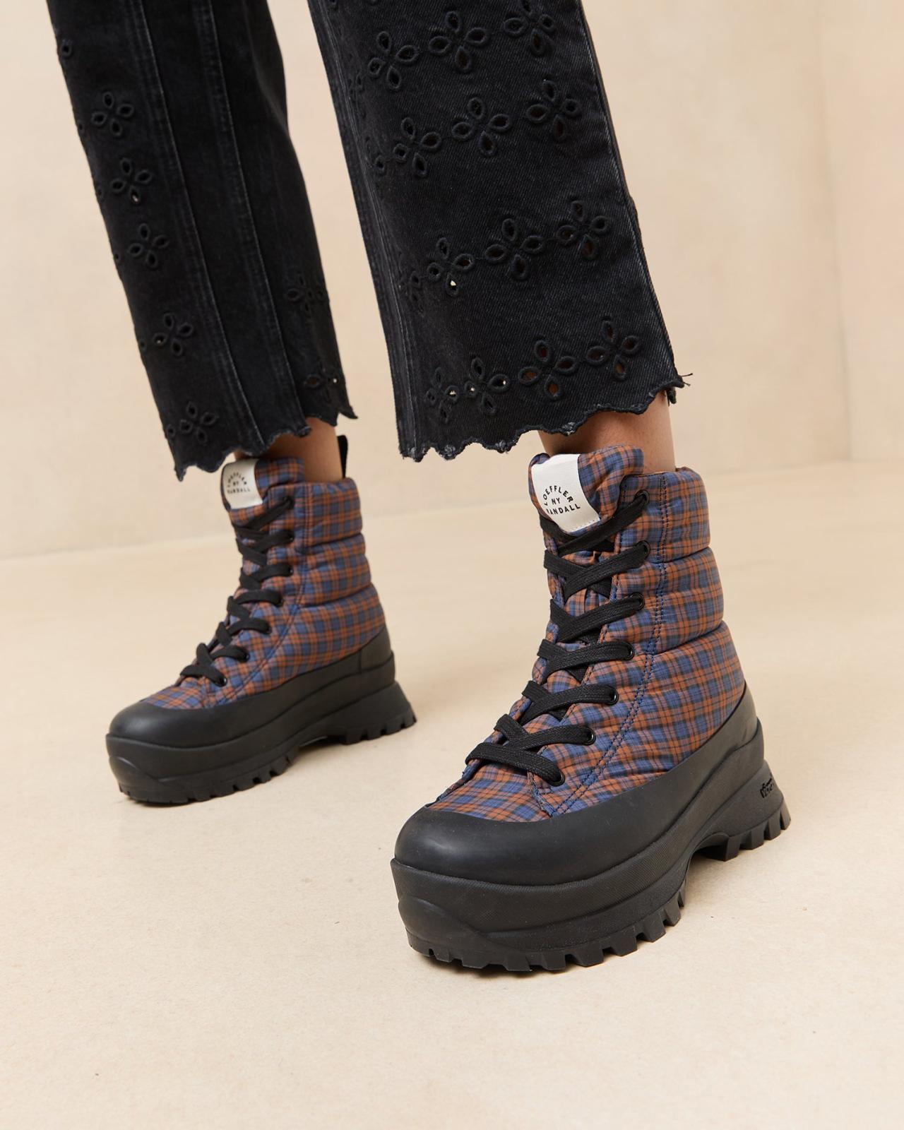 Loeffler Randall Davey Navy/Rust Weather Boot | Women Boots