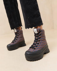 Loeffler Randall Davey Navy/Rust Weather Boot | Women Boots
