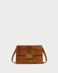 Loeffler Randall Delphine Cacao Suede Shoulder Bag L Crossbodies L Handbags | Women Shoulder Bags