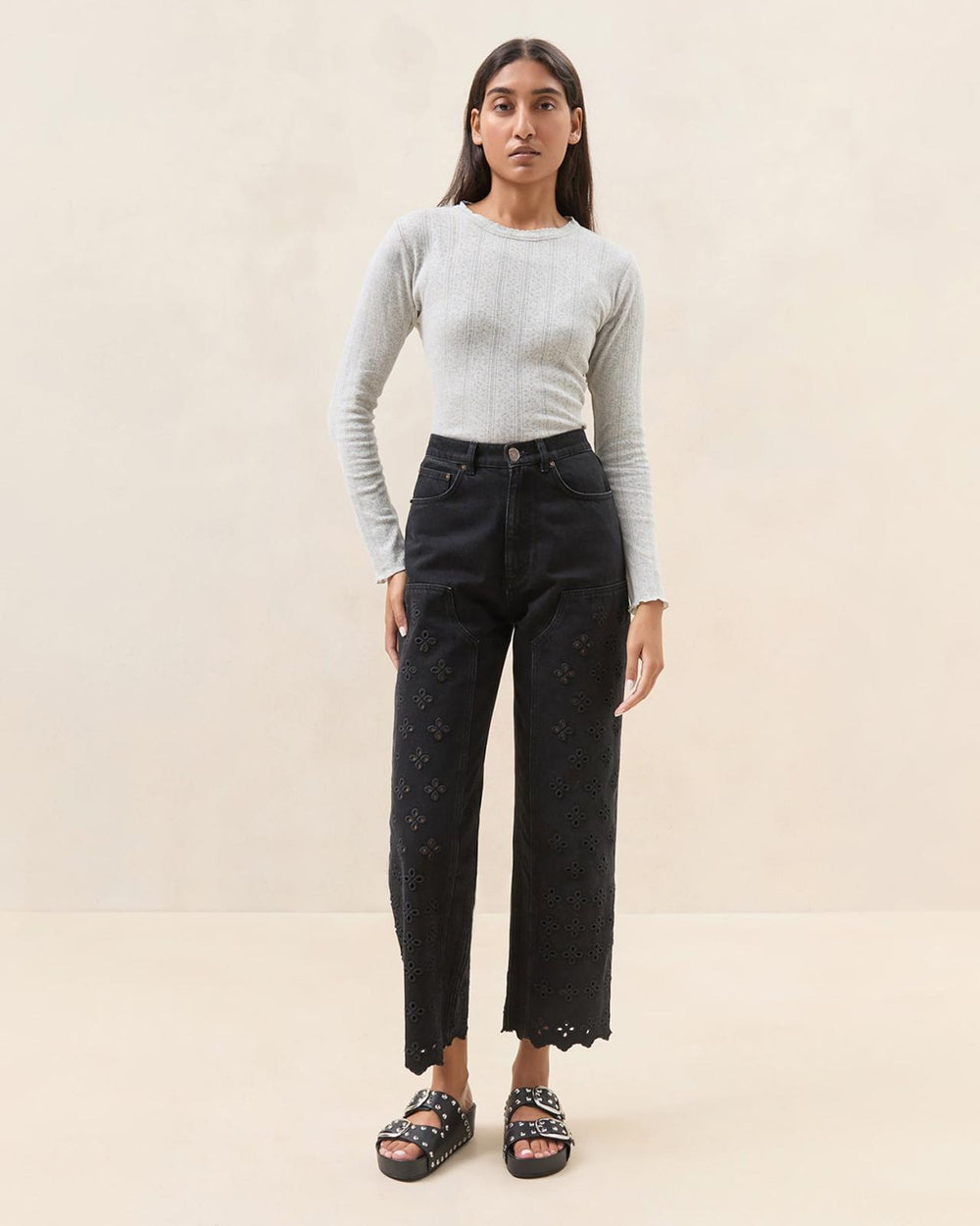 Loeffler Randall Demi Embroidered Pant | Women Bottoms