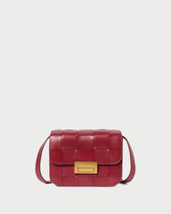 Loeffler Randall Desi Wine Woven Leather Crossbody | Women Crossbodies