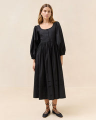 Loeffler Randall Diane Black Cotton Dress | Women Dresses