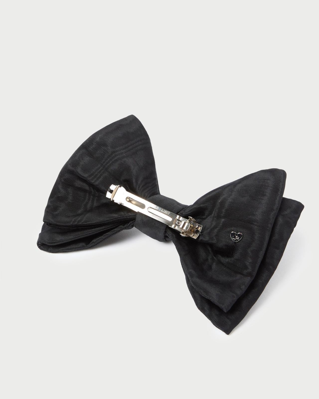 Loeffler Randall Eden Black Bow Hair Clip | Women Accessories