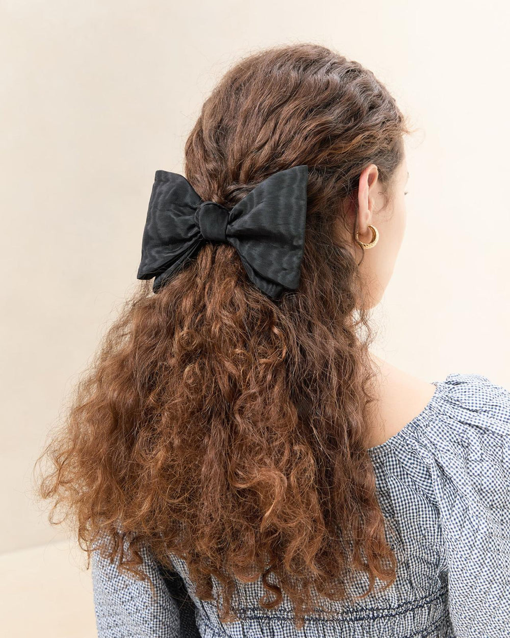 Loeffler Randall Eden Black Bow Hair Clip | Women Accessories