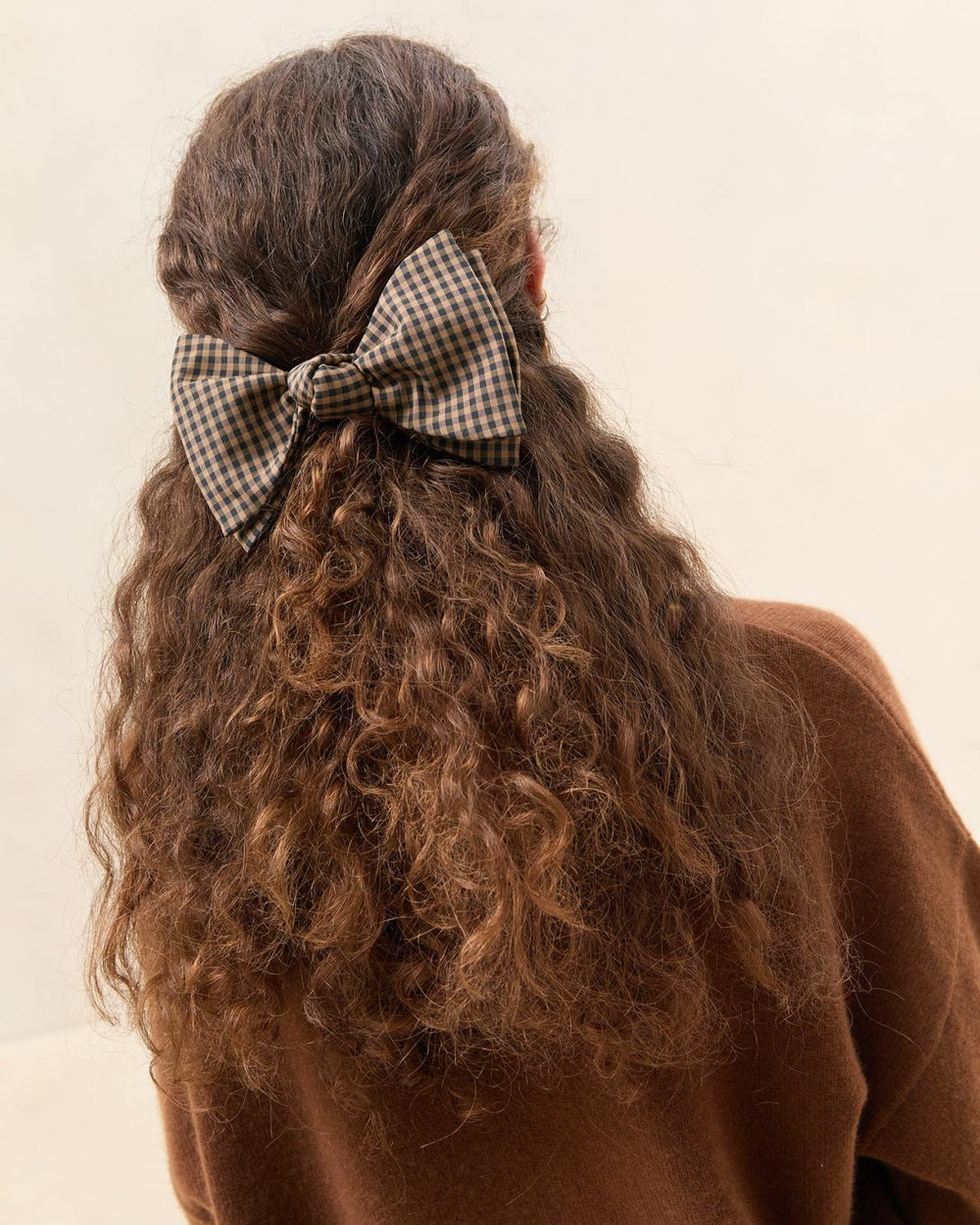 Loeffler Randall Eden Brown/Black Bow Hair Clip | Women Accessories