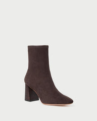 Loeffler Randall Elise Dark Brown Stretch Bootie | Women Boots