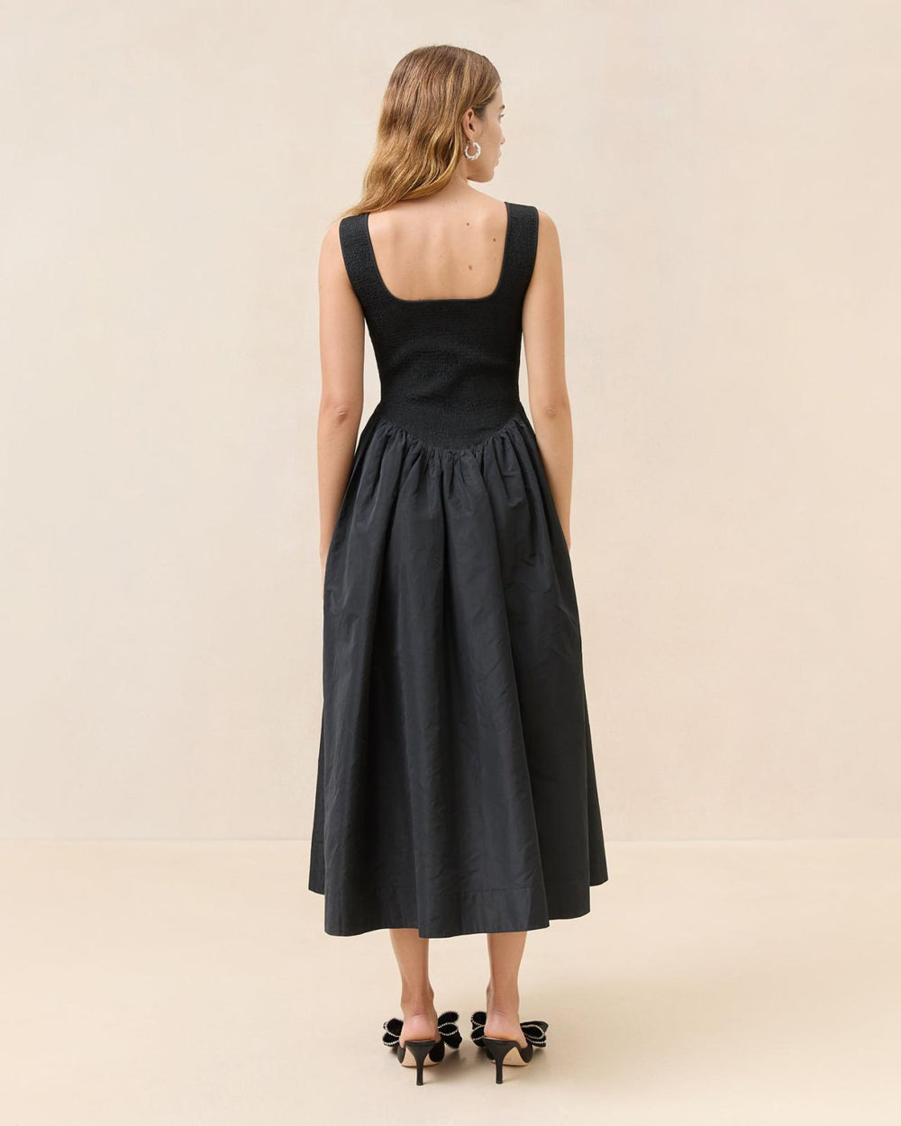 Loeffler Randall Estelle Black Smocked Dress | Women Dresses