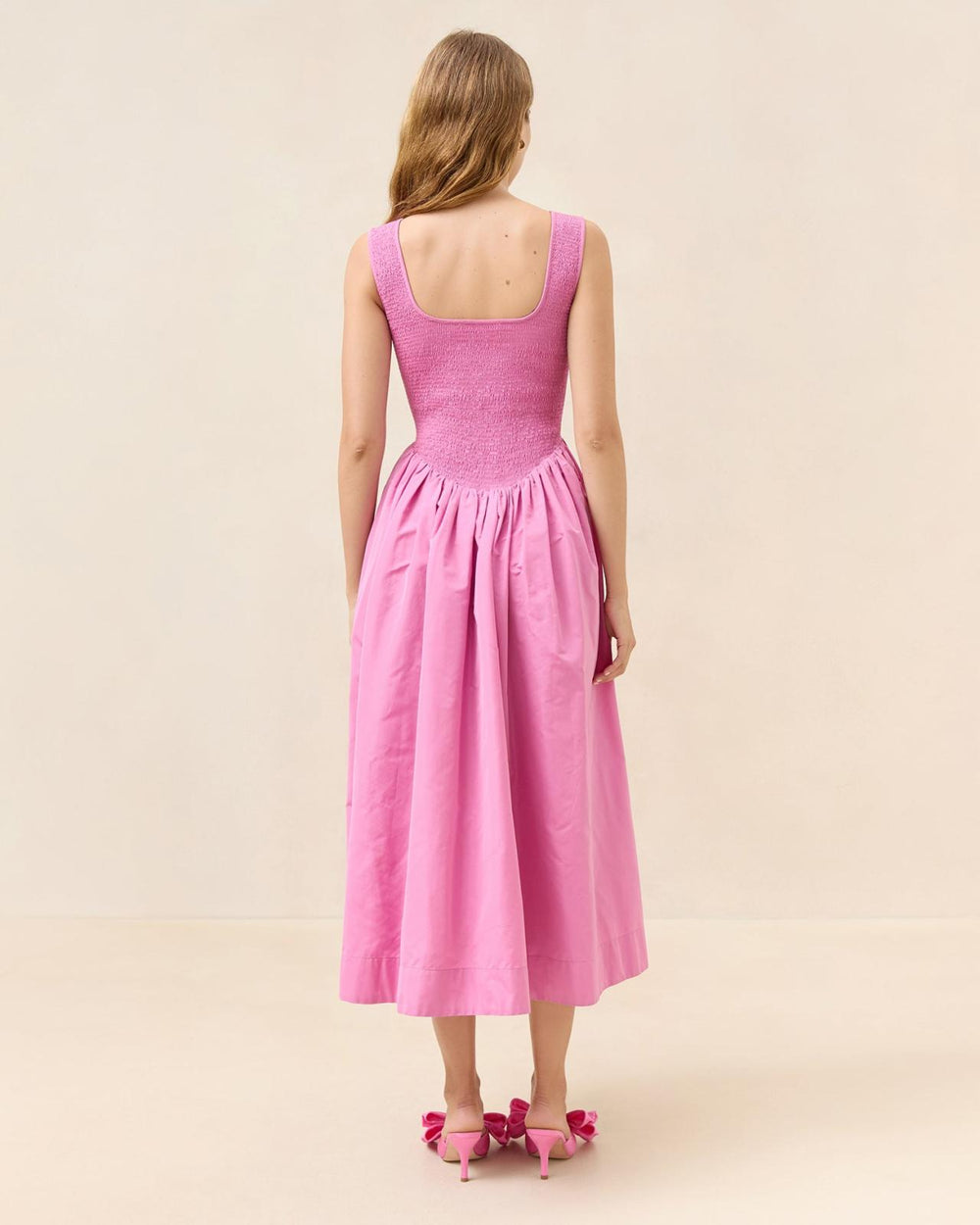 Loeffler Randall Estelle Pink Smocked Dress | Women Dresses